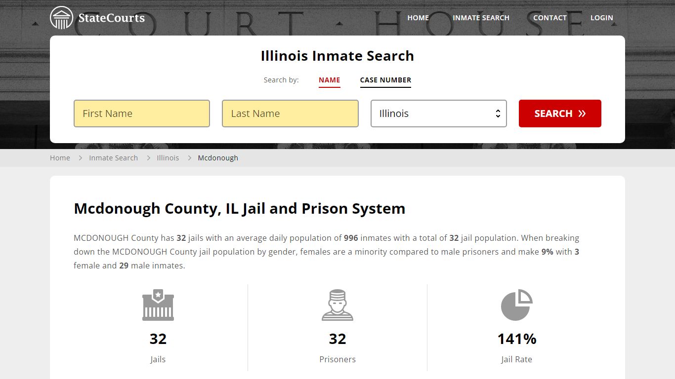 Mcdonough County, IL Inmate Search - StateCourts