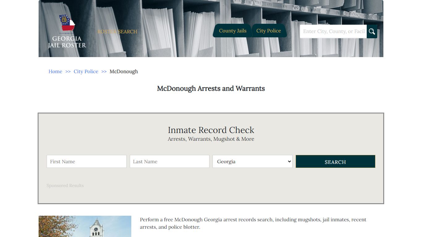 McDonough Arrests and Warrants | Georgia Jail Inmate Search